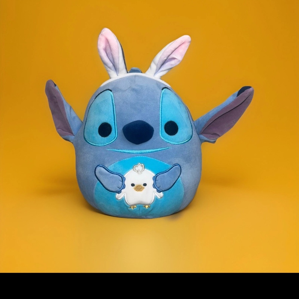 Squishmallow Stitch with Bunny Ears